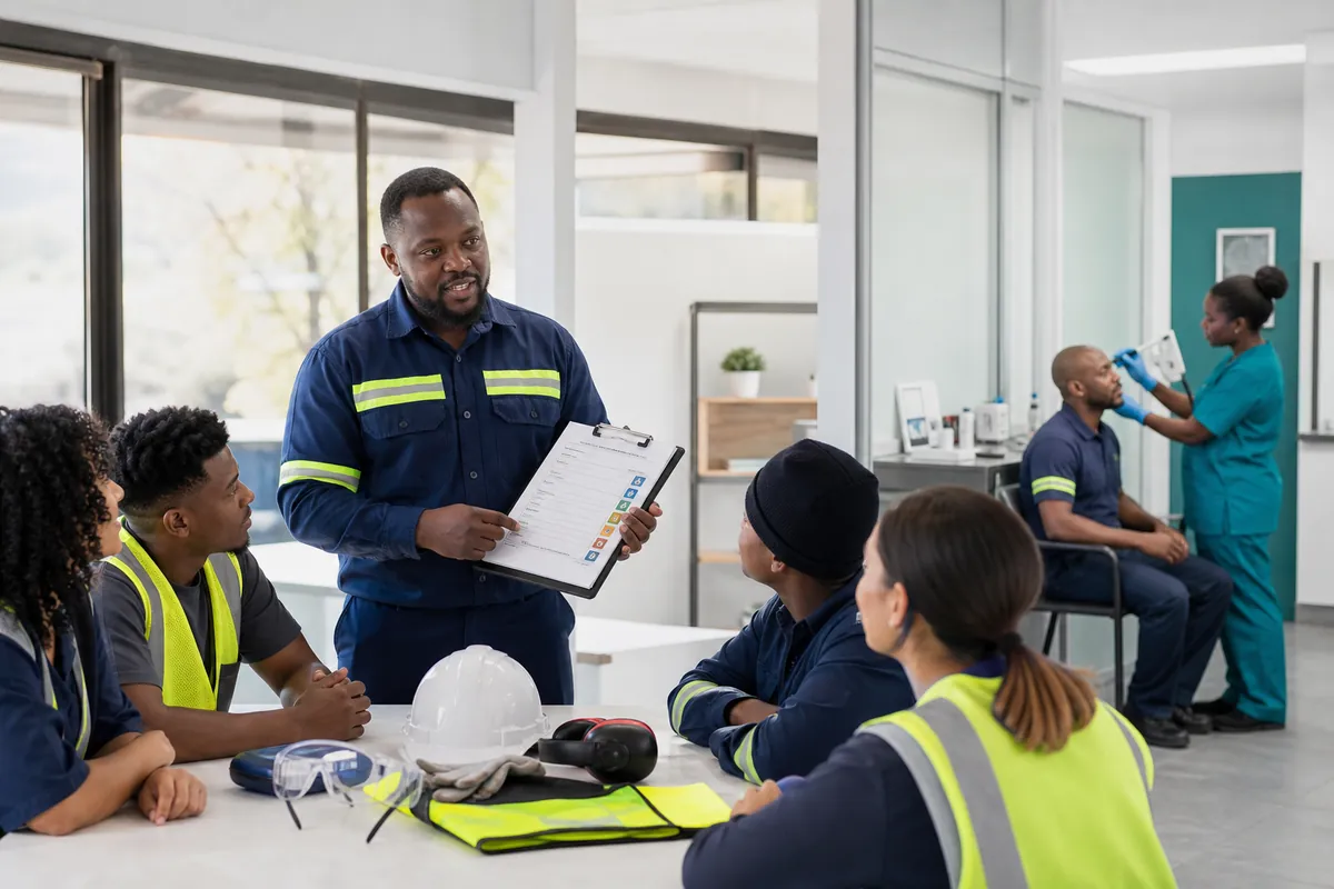 Accredited workplace safety training and occupational health medical examinations